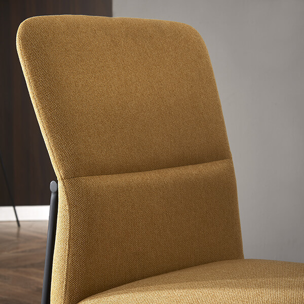 DC1073 Dining chair in mustard color