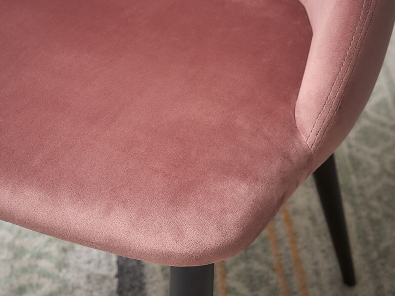 velvet fabric seat for dining chair DC1089