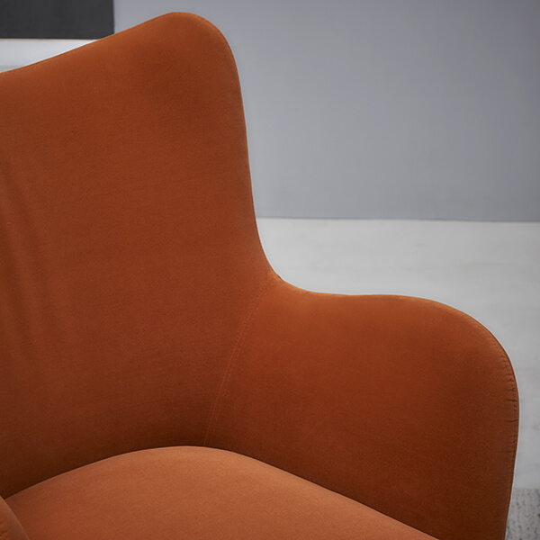 DC1040 chair with velvet soft cushion