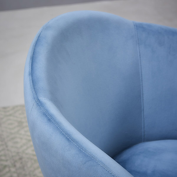 dc1058 velvet fabric chair back