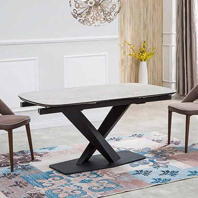 extendable dining table ceramic top