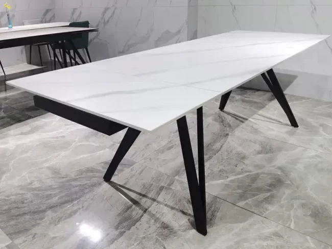 DT8936-стол с белой мраморной текстурой