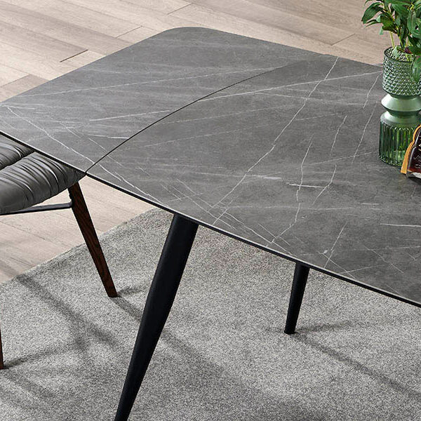 DT8931 grey ceramic table texture detail