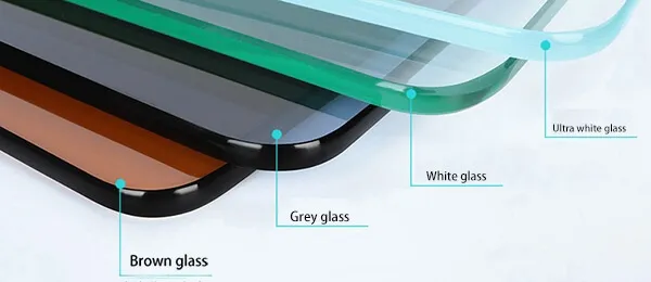 Un'ampia varietà di colori del vetro