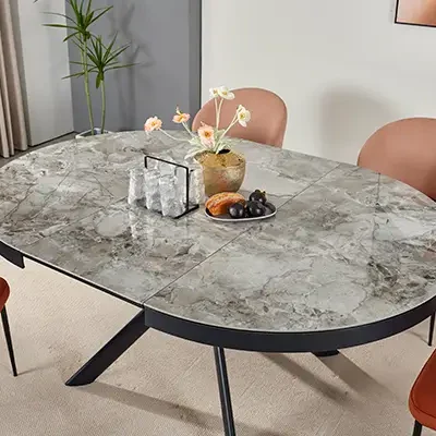 DT8987 Mesa ovalada con tapa de cerámica