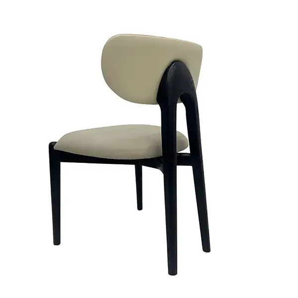 DC1240 modern wooden chair backside view