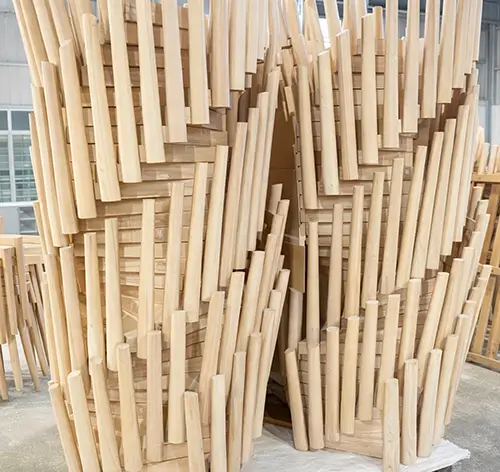 Armazones de sillas de madera lijada a máquina con acabado de precisión Armazones de sillas de madera lijada a máquina con acabado de precisión