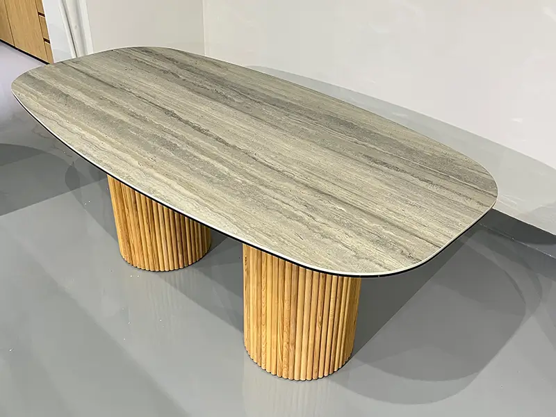 ceramic table with wooden frames ceramic table with wooden frames